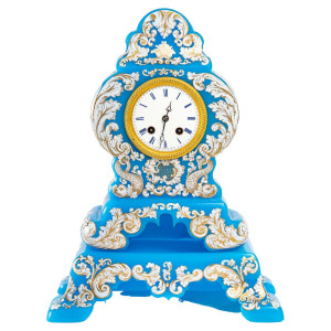 Antiguo reloj de opalina...