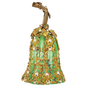 Green Opaline Bell, 19th...