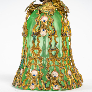 Green Opaline Bell, 19th... 2