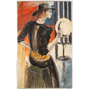 Obraz "La Dame au Chapeau",...