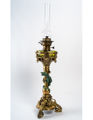 Exceptionnelle Lampe à Pétrole en...
