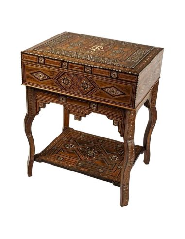 Orientalist Dressing Table, 19th Century Syrian Work