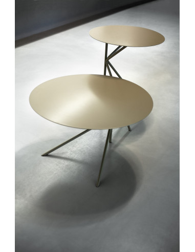 Petite Table Basse en Métal "Twin Peaks"