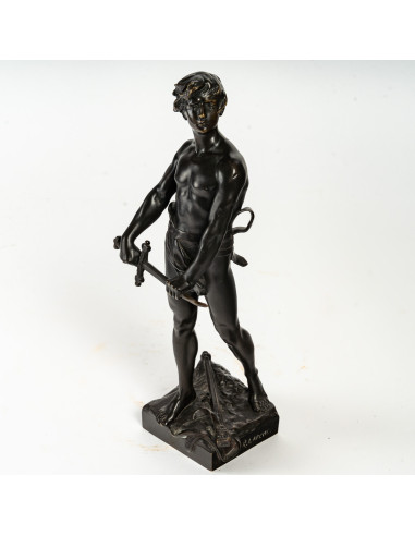 弗朗索瓦-拉乌尔-拉什的《持剑的战士铜像》（Bronze of a...