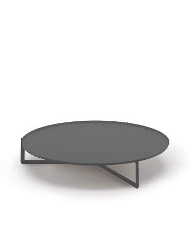 Lacquered Metal Coffee Table "Round"...