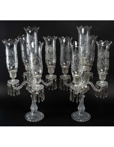 Par importante de Candelabros de Bacará