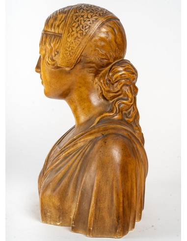 Sculpture in patinated plaster in the...