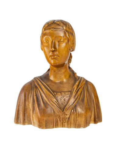 Sculpture in patinated plaster in the...