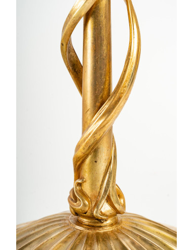 Jugendstil-Lampe mit österreichischen...