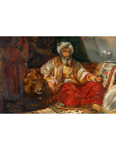Orientalist painting of the XIXth...