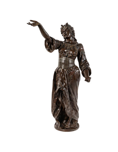 Antique Bronze Sculpture, Signed...
