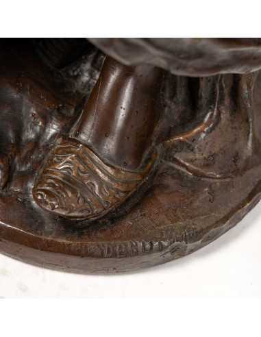 Antique Bronze Sculpture, Signed...