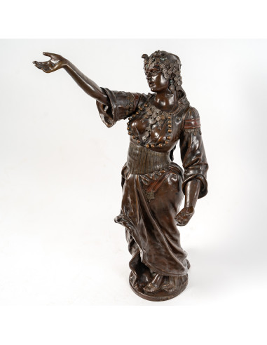 Antique Bronze Sculpture, Signed...
