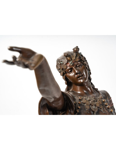 Antique Bronze Sculpture, Signed...