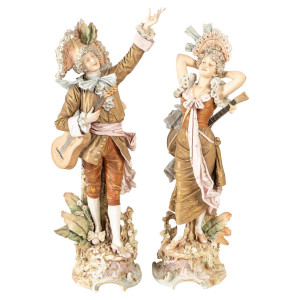 Para muzyków w porcelanie...