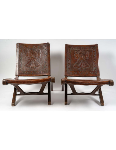 Paar klapstoelen van Angel Pazmino, 1960