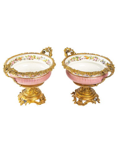 Pair of Sèvres Porcelain Cups.