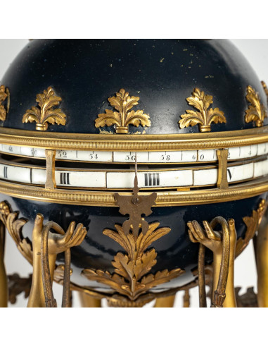 Gilt and Enameled Bronze Clock, White...