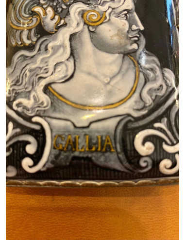Kartenhalter aus emailliertem Silber,...