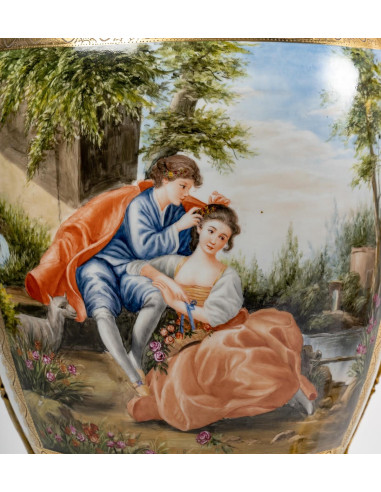 Paire de Grand Vases Couverts en...