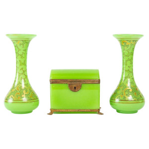 Par de vasos esmaltados em...
