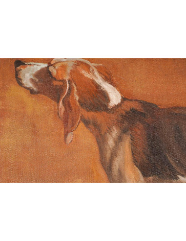 Dwa obrazy, Portret psa, XX wiek.