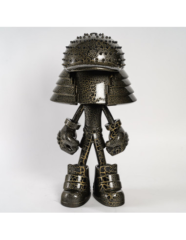 Sculpture, a modern samurai, by...