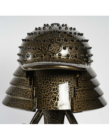 Sculpture, a modern samurai, by...
