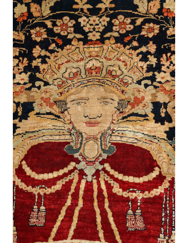 Iranian Hariz silk carpet, circa...