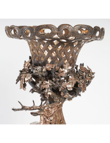 Large Silver Stag Cup, Napoleon III...