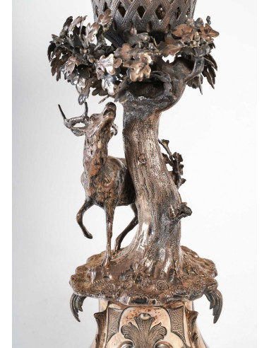 Large Silver Stag Cup, Napoleon III...