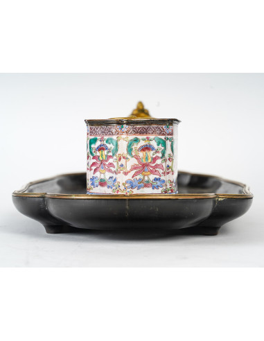 Crystal staircase inkwell, Napoleon III.