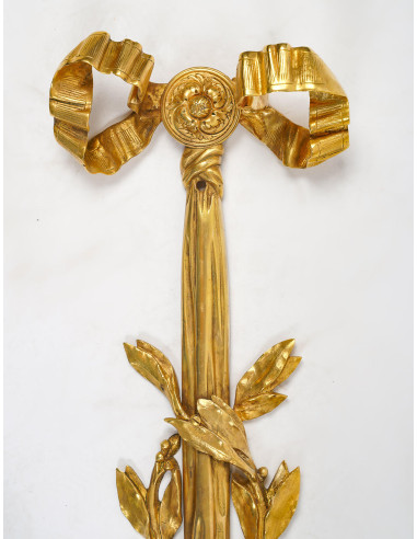 Gran pareja de apliques de ormolu del...