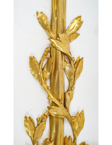 Gran pareja de apliques de ormolu del...
