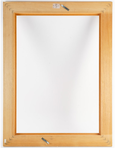 一套 17 个天然木框，用于画布油画。