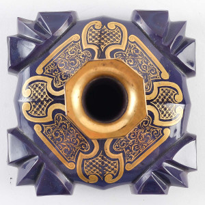 Bottiglia opalina viola,... 2