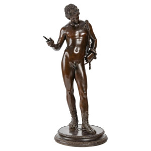 Escultura em bronze de...