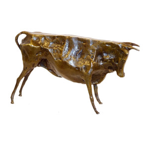 Escultura animal em bronze...