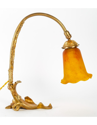 道姆灯，南希，青铜材质，新艺术时期，约1900年。