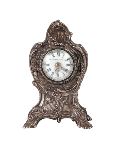 TIFFANY & CO 19th Century Silver Clock