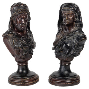 Pareja de Bustos de Franz...