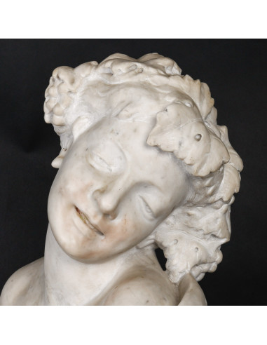 Marble bust signed by Clodion, Art...
