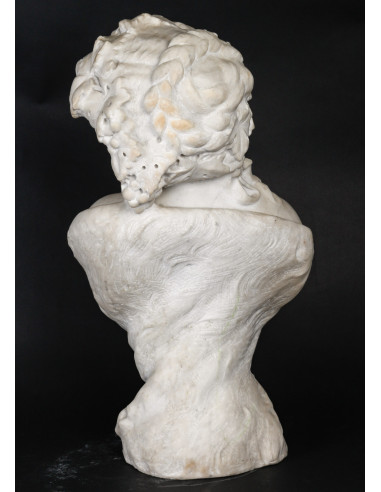 Marble bust signed by Clodion, Art...