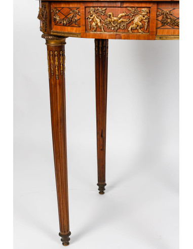Louis XVI style pedestal table, 19th...