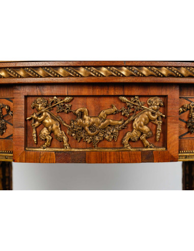 Louis XVI style pedestal table, 19th...