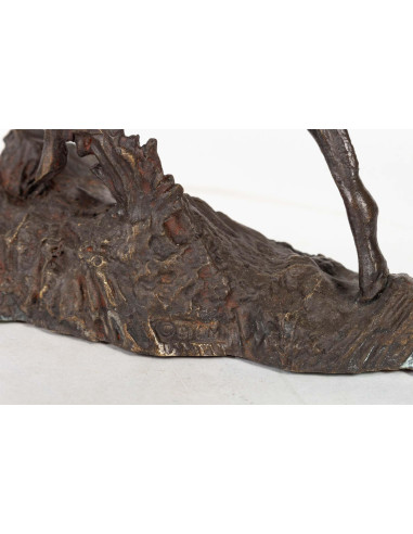 Bronzeskulptur der Kampf der Hirsche.
