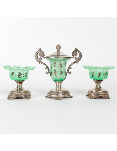 Jam maker and two jam display stands,...