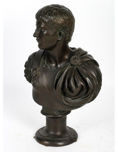 Bronze sculpture, Julius Caesar, 19th...