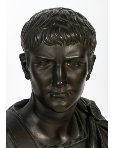 Bronze sculpture, Julius Caesar, 19th...