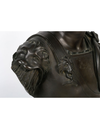 Bronze sculpture, Julius Caesar, 19th...